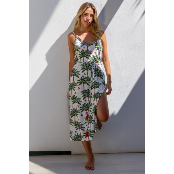 ΦΟΡΕΜΑ TIRANTES PALM MOSAIC H - CRUDO (ΕΚΡΟΥ) - L