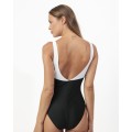 ΟΛΟΣΩΜΟ BICOLOR CURVY ESCOTE CUADRADO BLACK AND WH - NEGRO (BLACK) - 46