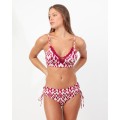 BIKINI TOP TRIBAL SPIRIT D - BURDEOS - 38