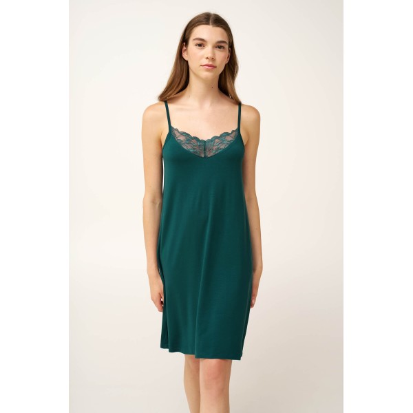 ΝΥΧΤΙΚΟ 93% ΜΙΚΡΟΜΟΝΤΑΛ - 7% ΕΛΑΣΤΑΝ - GREEN TEAL - M