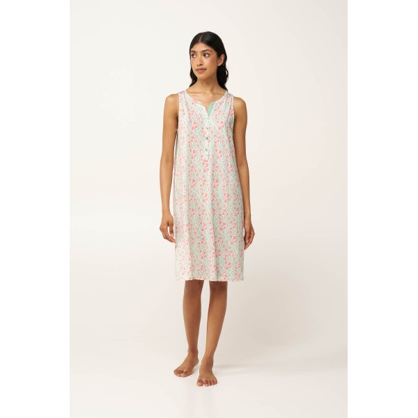 ΝΥΧΤΙΚΟ 50% ΒΑΜΒΑΚΙ - 50% ΜΟΝΤΑΛ - MINT GRAY - M