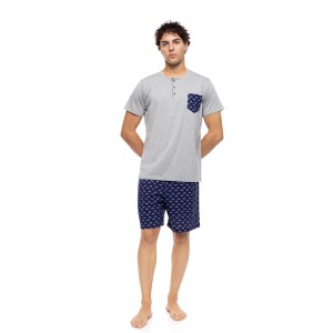 PYJAMA 3PCS RETRO BIKE - L - Grey