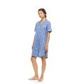 NIGHTGOWN BUTTONED DALMATIAN DENIM - L - Type