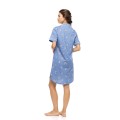 NIGHTGOWN BUTTONED DALMATIAN DENIM - L - Type